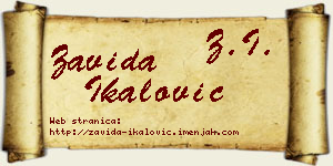 Zavida Ikalović vizit kartica